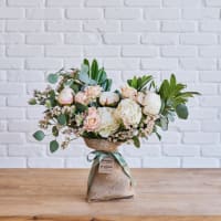 Mini Minimalist Bouquet with Peonies! view 3