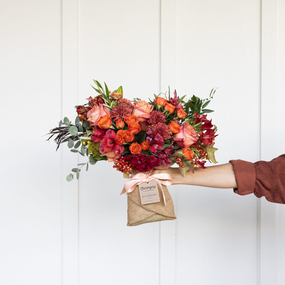 Fun Size Burlap Wrapped Bouquet view 4 of 5