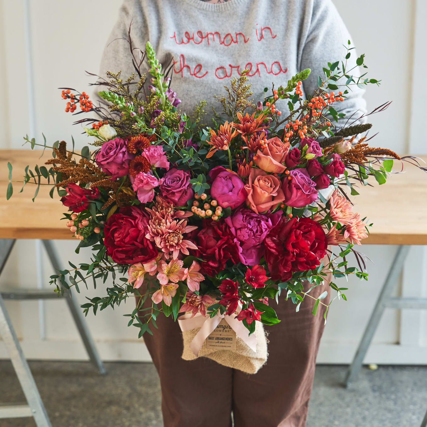 Fall Guy with Peonies view 8 of 10