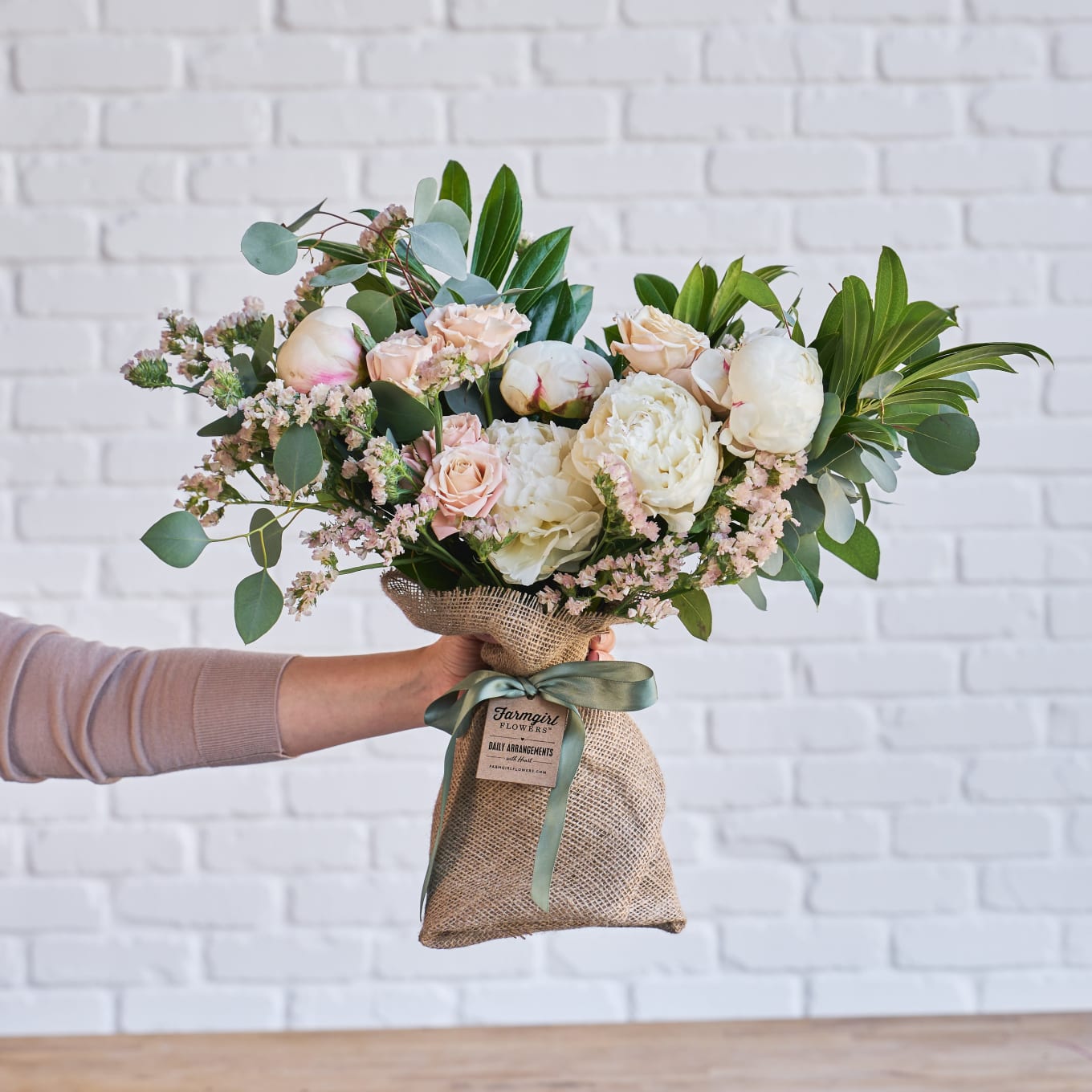 Mini Minimalist Bouquet with Peonies! view 1 of 10
