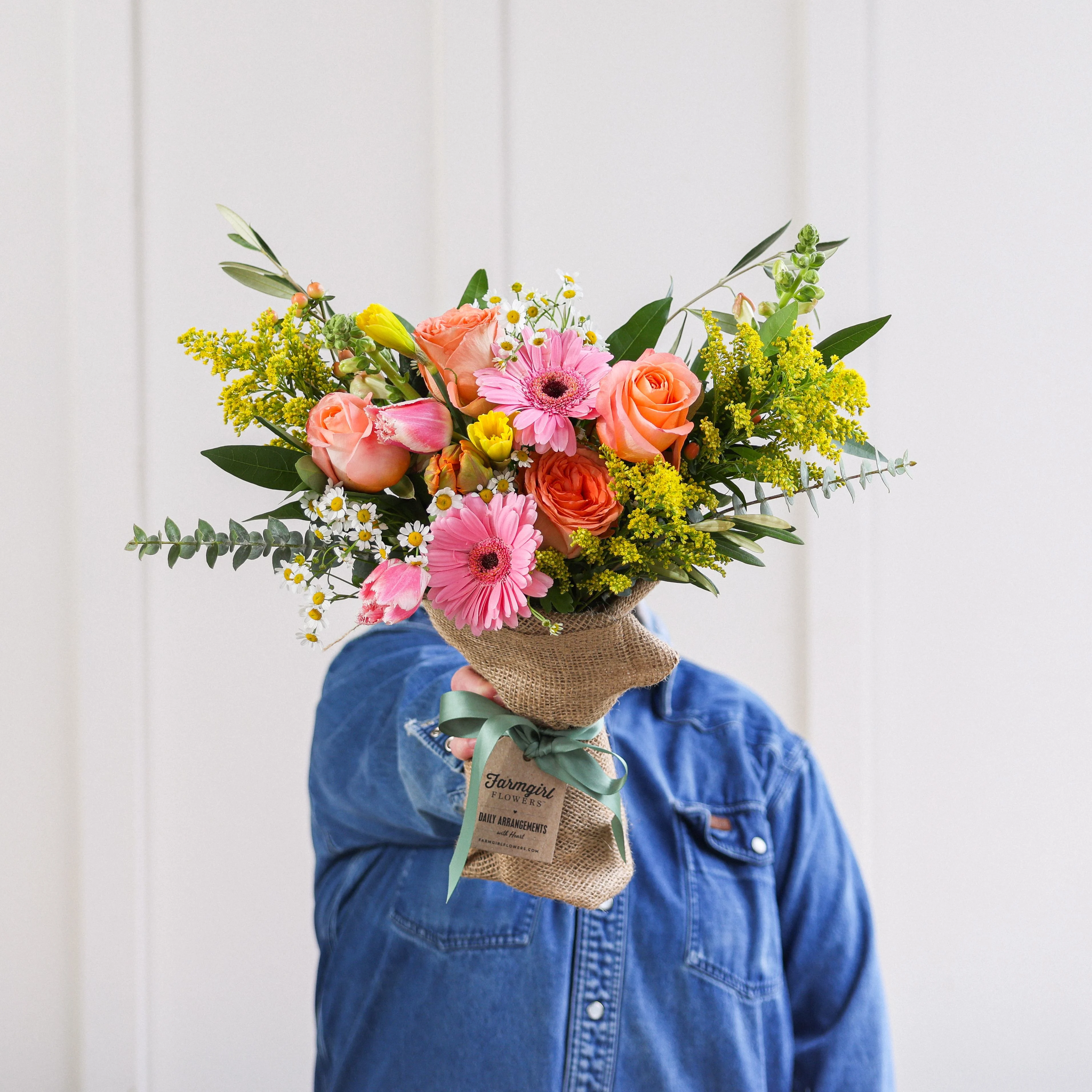 Fun Size Burlap Wrapped Bouquet