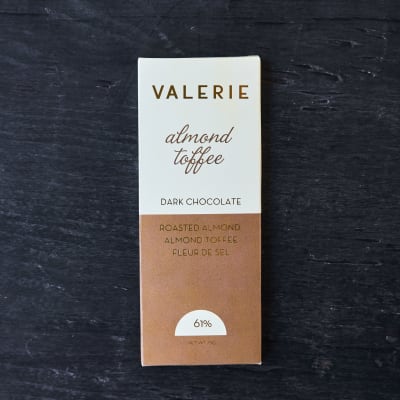 Valerie Confections Almond Toffee Bar