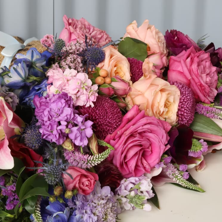 Big Love Burlap Wrapped Bouquet Farmgirl Flowers