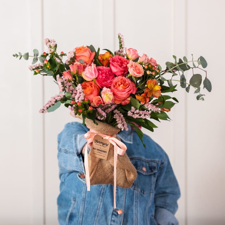 The Fun Size Burlap Wrapped Bouquet