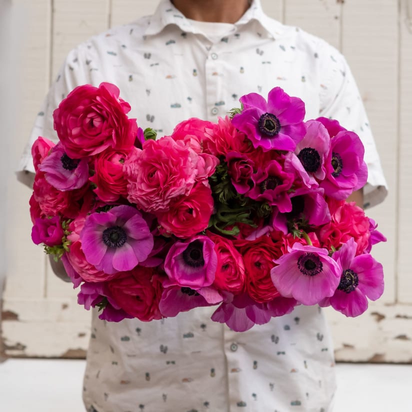 Anemone bouquet sales oversized changing bag