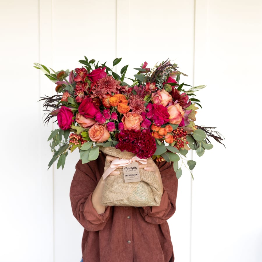 Big Love Burlap Wrapped Bouquet