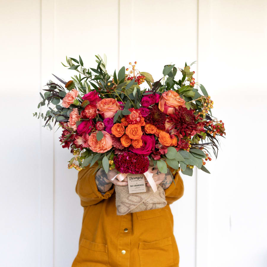 Just Right Burlap Wrapped Bouquet