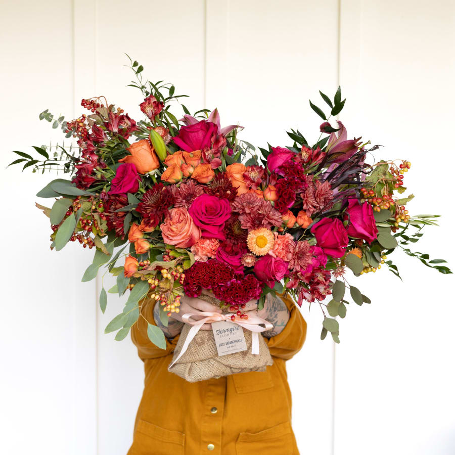 Fancy Pants XL Burlap Wrapped Bouquet