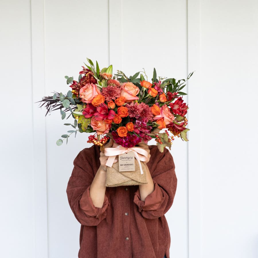 Fun Size Burlap Wrapped Bouquet