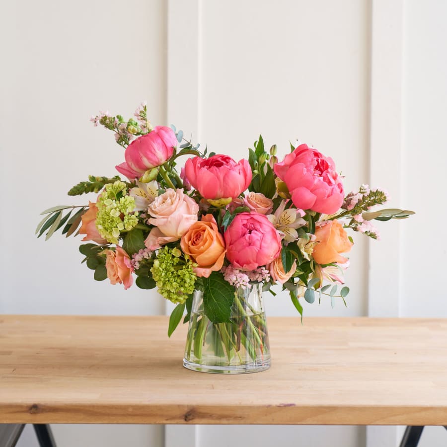 Plot Twist Vase with Peonies!
