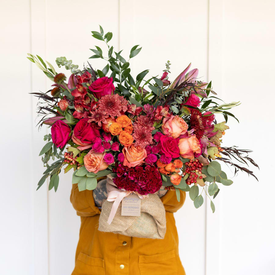 Big Love Burlap Wrapped Bouquet