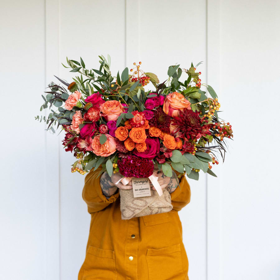 Just Right Burlap Wrapped Bouquet