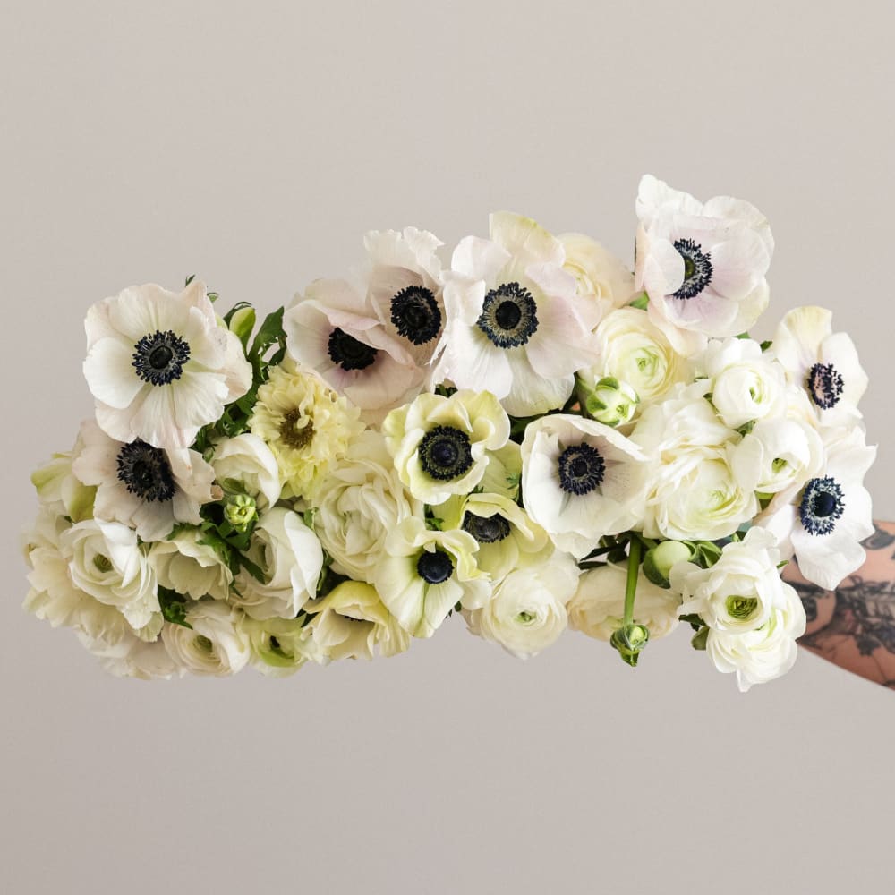 White Anemone & Ranunculus Bouquet