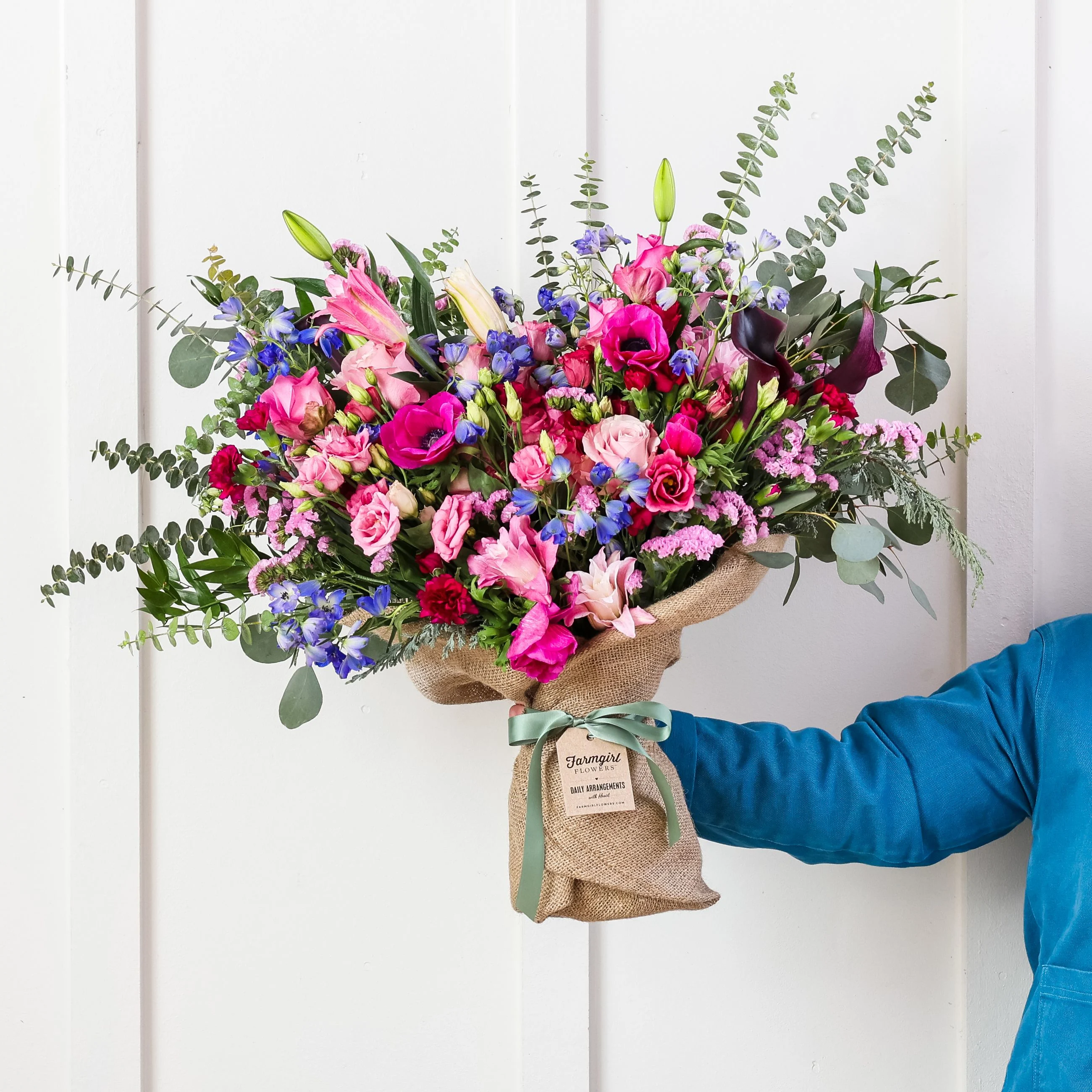 Fancy Pants XL Burlap Wrapped Bouquet