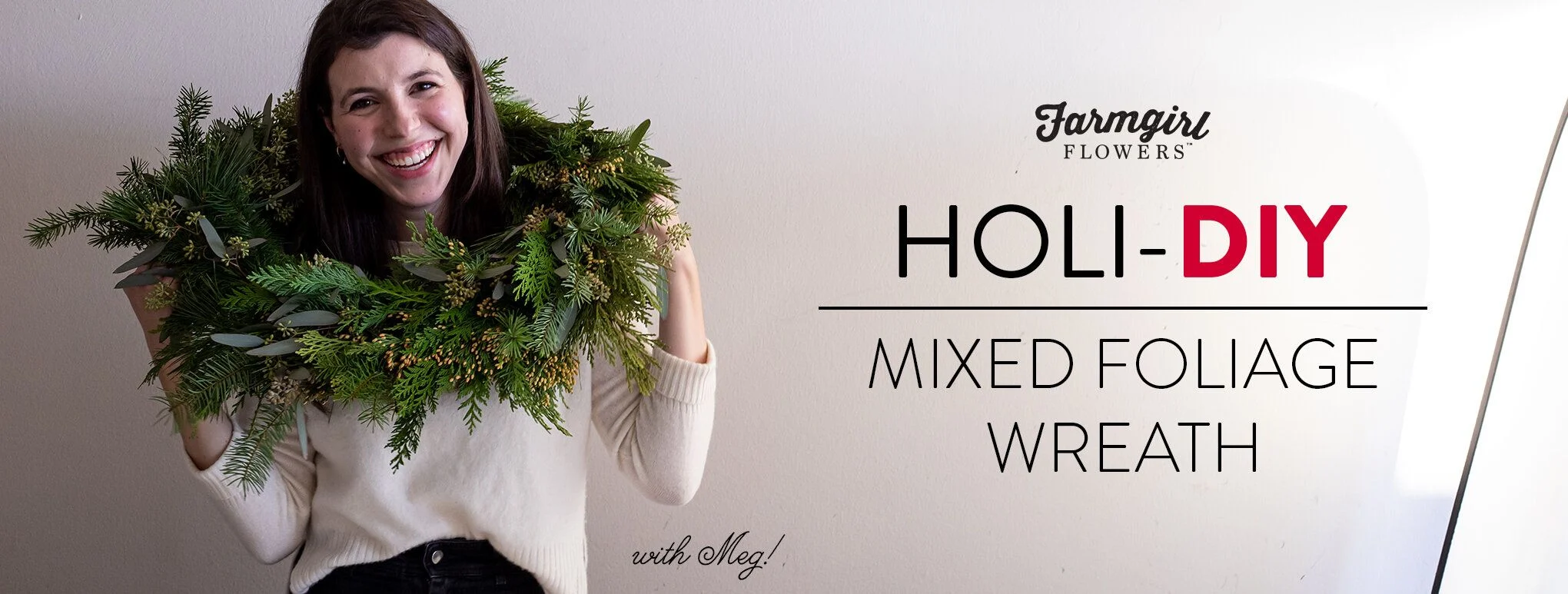Holi-DIY: Make A Mixed Foliage Wreath!